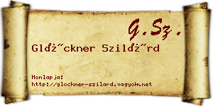 Glöckner Szilárd névjegykártya
