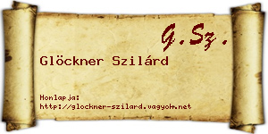 Glöckner Szilárd névjegykártya