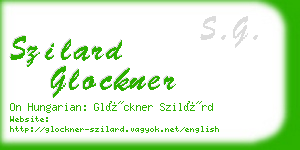 szilard glockner business card